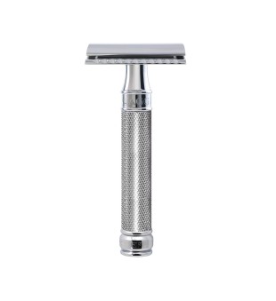 Edwin Jagger DE89KN14BL Chrome Knurled DE Maszynka do golenia, 1 szt. | voltshop.pl